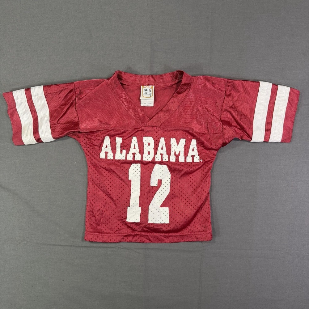 VTG Alabama Crimson Tide 12 Months Football Jersey Shirt Little Kings Crimson
